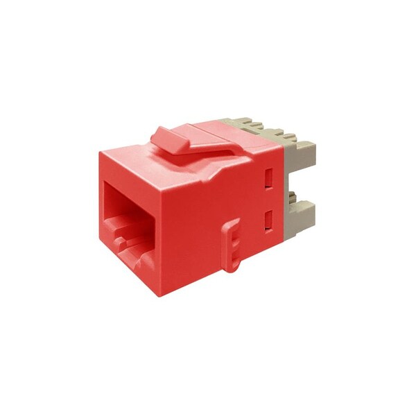 Commscope Enterprise Solutions 1-PORT MOD JACK 8W8P UTP, T568A/B CAT5E KL SERIES, RED, 2291217-7 KJ510 JACK-RED